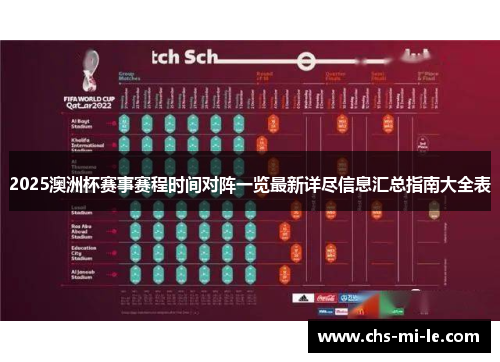 2025澳洲杯赛事赛程时间对阵一览最新详尽信息汇总指南大全表